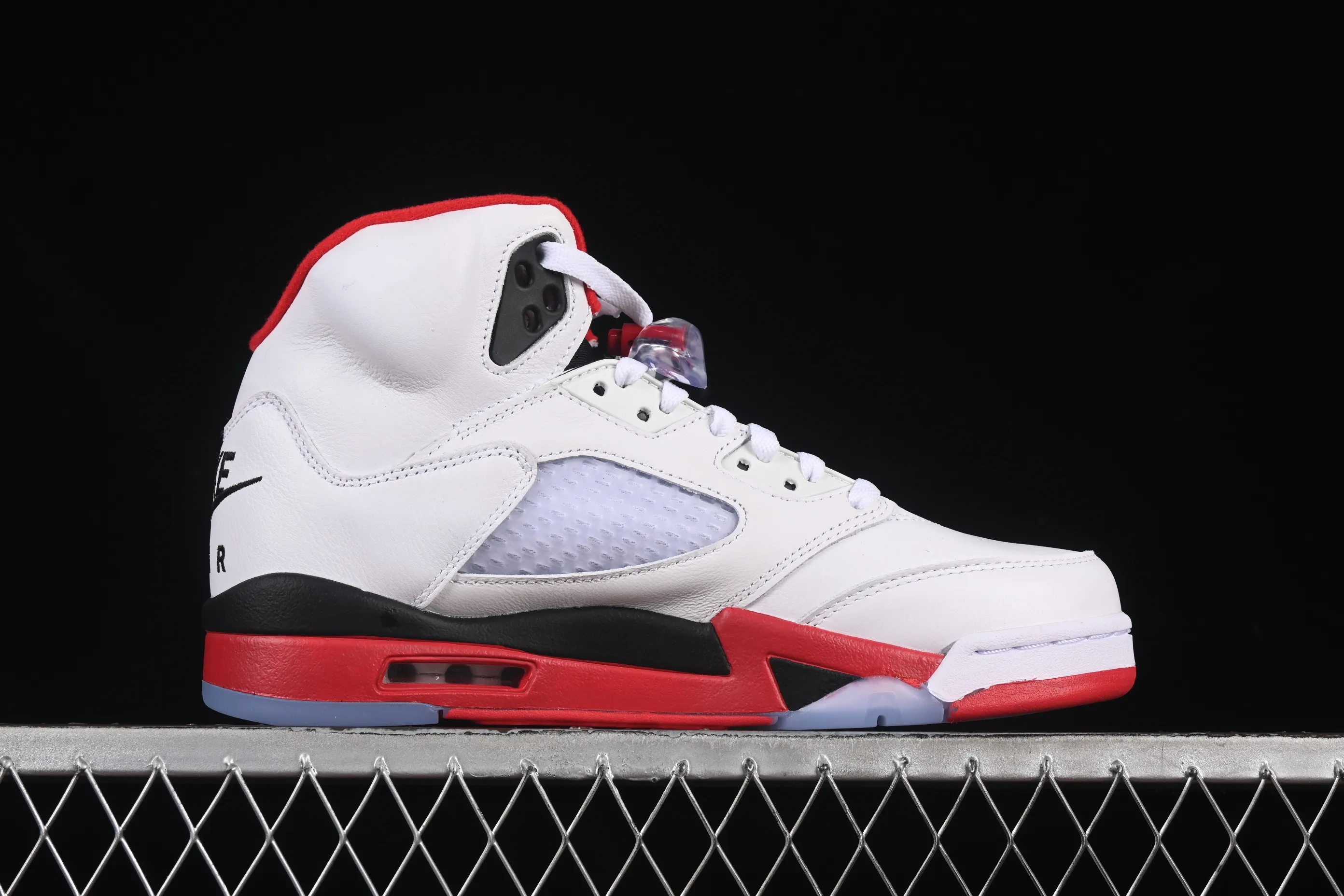 All categories Air Jordan Jordan series basketball shoes Air Jordan 5 Air Jordan 5 Retro "Fire Red Black Tongue" AJ5 Joe 5 Rukawa Maple Flame Red Basketball Shoes HQ7978-101